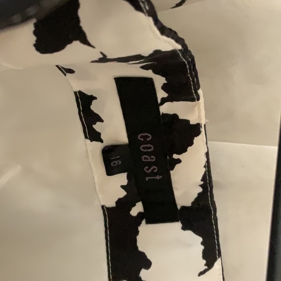 Coast black & white silk bandeau dress, UK size 16 but fits like 10 US - Picture 10 of 10